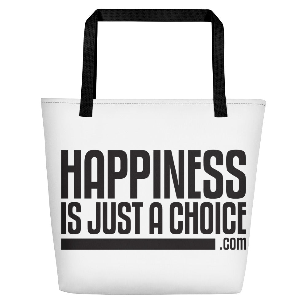 Happiness Is Just a Choice | Beach Bag