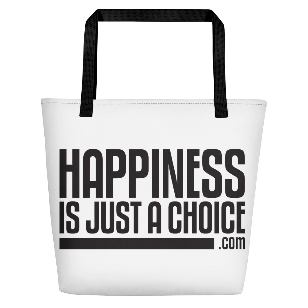 Happiness Is Just a Choice | Beach Bag