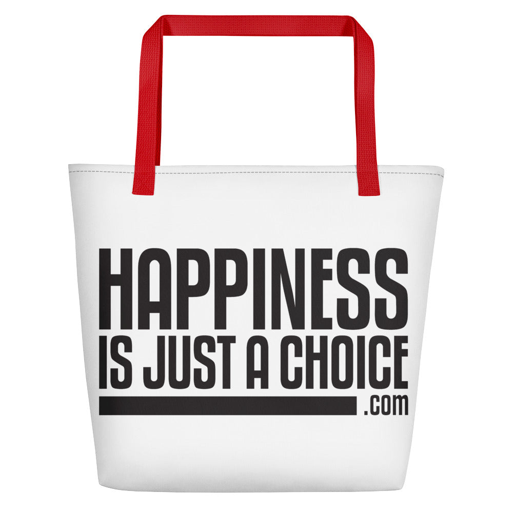 Happiness Is Just a Choice | Beach Bag