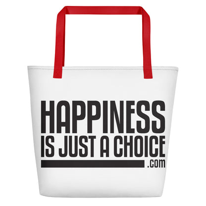 Happiness Is Just a Choice | Beach Bag